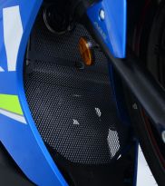 Protection de radiateur et collecteur bleu foncé R&G GSX-250R (17-20)