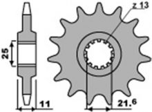 Pignon PBR 15 Dents acier Type 580 - 530
