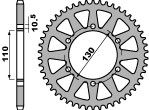 Couronne alu 46 dents racing PBR type 504 pas 520