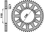 Couronne alu 46 dents racing PBR type 504 pas 520