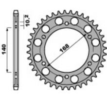 Couronne PBR 47 dents acier standard pas 525 type 4613