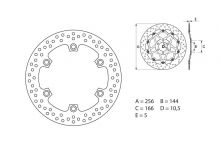 Disque de frein AR rond Fixe Brembo Serie ORO 68B407A6