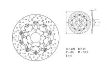 Disque de frein AV rond flottant Brembo Serie ORO 78B40820