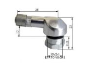Valve pneumatique alu coudée 80° BIHR Ø11,5mm argent
