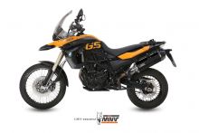 Silencieux homologué MIVV Speed Edge inox noir F650GS / F800GS (08-17)