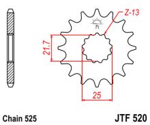 Pignon 16 dents JT Sprockets type 520 pas 525