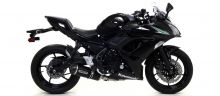 Ligne homologuée Race-Tech alu noir Arrow Ninja 650 / Z650