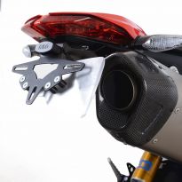 Support de plaque R&G Hypermotard 950 (19-24) avec silencieux Termignoni