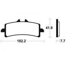 Plaquettes de frein Tecnium MTR341 Métal fritté sport racing