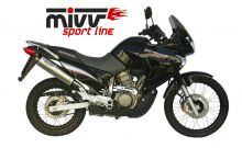 Silencieux homologué Mivv Oval inox XL650V Transalp (05-07)