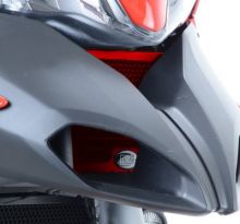 Protection de radiateur d'huile rouge R&G Multistrada 1200 / S / GT (10-14)