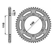 Couronne PBR 44 dents acier standard pas 525 type 4385